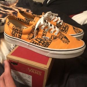 Tangerine Vans all-over print